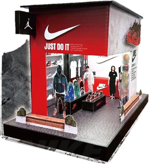 Nike 店 手工紙紮