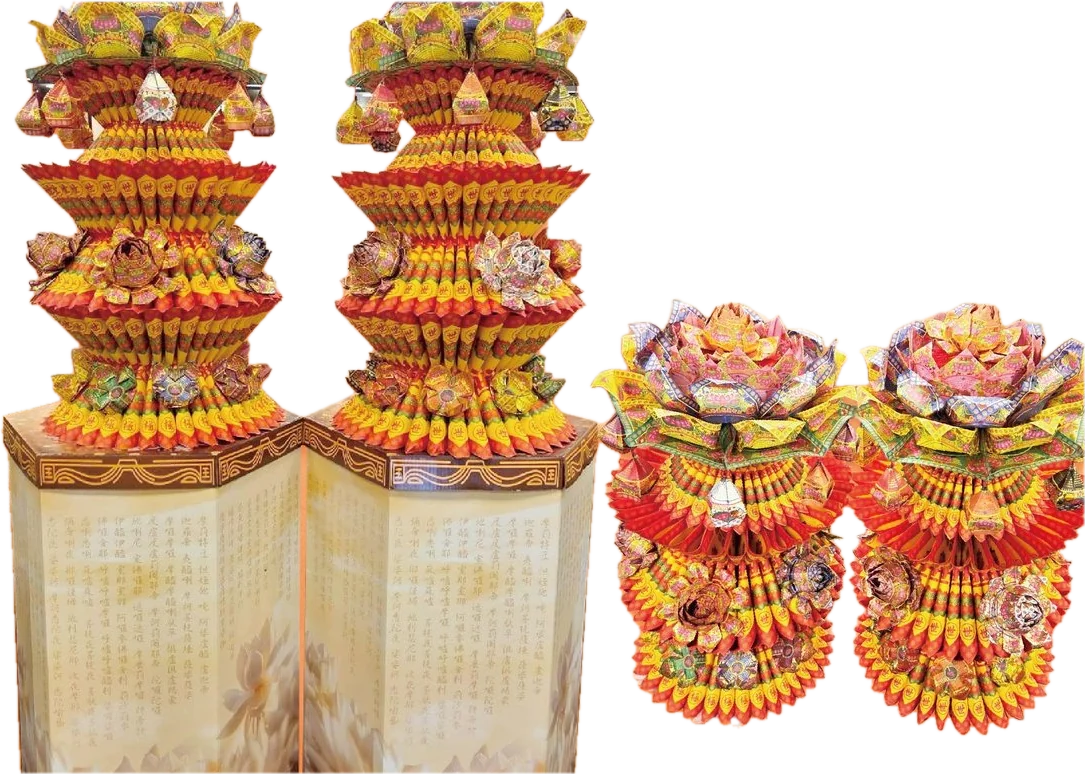 霸王蓮花塔 手工紙紮