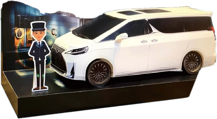 LEXUS LM(白) 手工紙紮